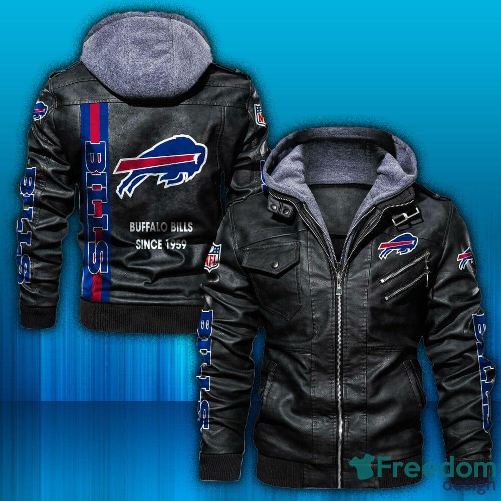 Buffalo Bills Logo NFL Leather Jacket For Men And Women