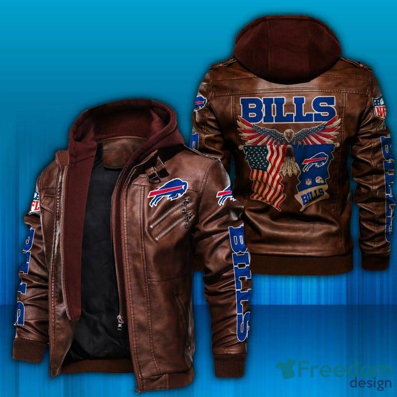 NFL Buffalo Bills Leather Jacket Hat Men And Women For Fans Gift -  Freedomdesign