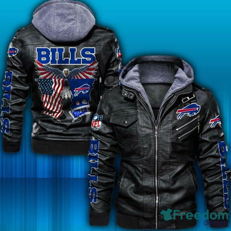 Buffalo Bills Logo NFL Design 3 Leather Jacket For Men And Women -  Freedomdesign