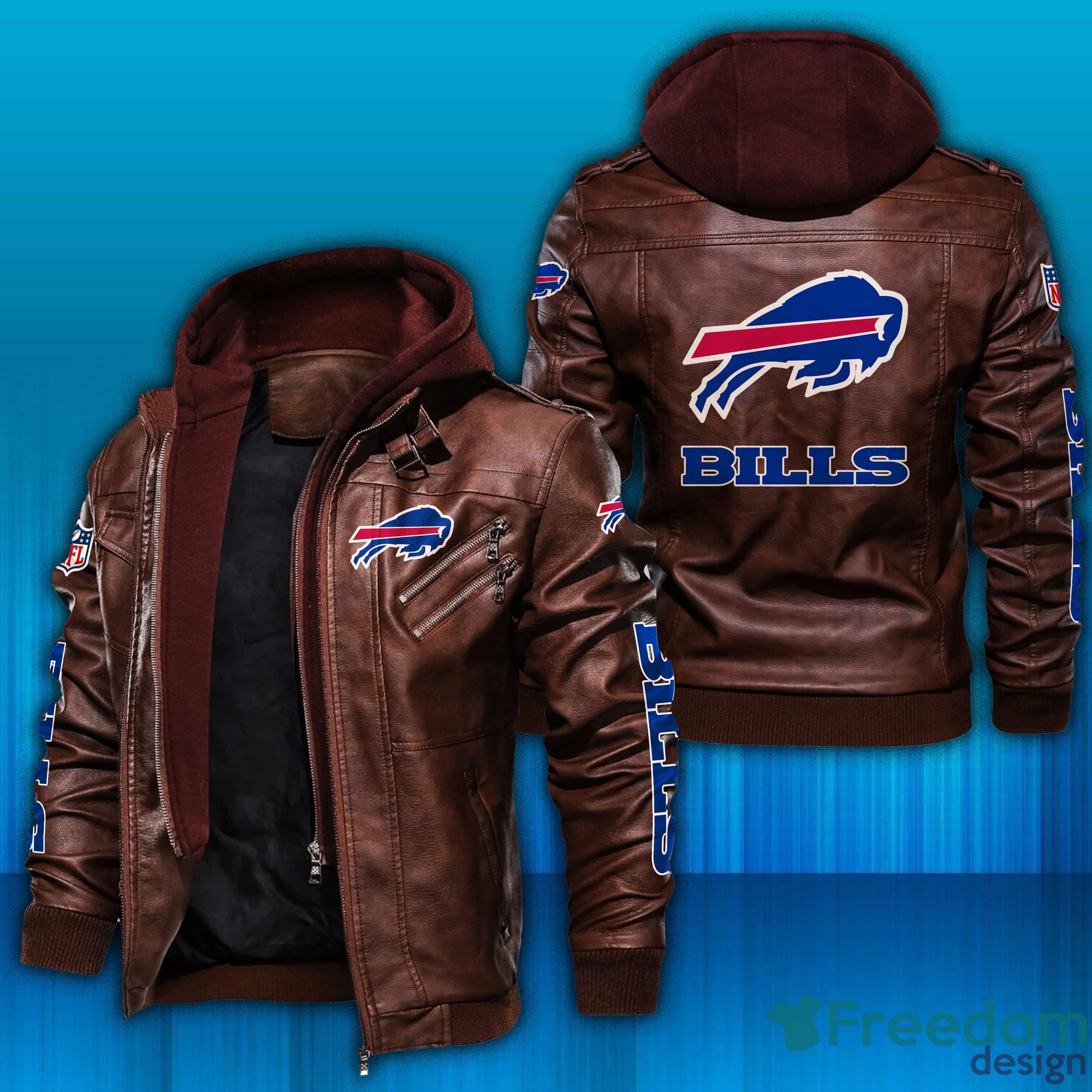 NFL Buffalo Bills Leather Jacket Hat Men And Women For Fans Gift -  Freedomdesign