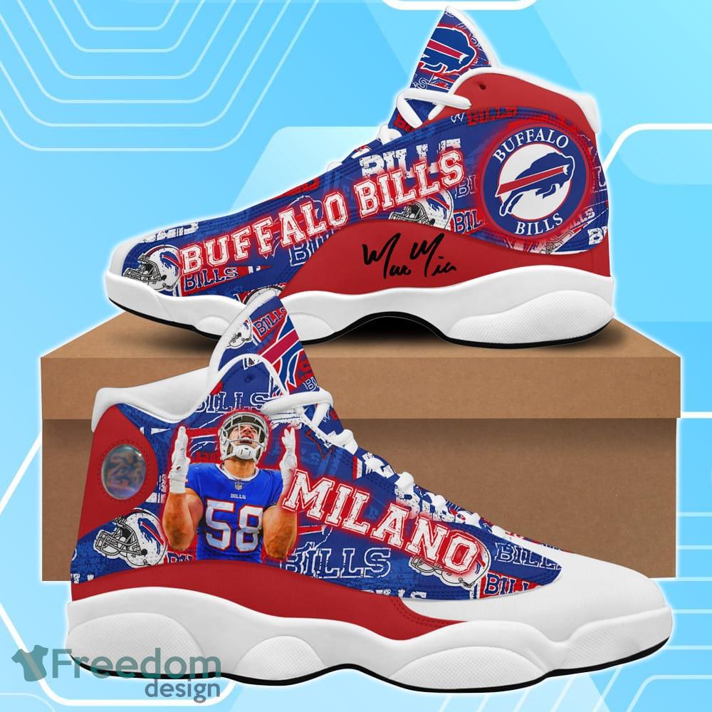 Buffalo Bills Matt Milano Air Jordan 13 Shoes For Men Women Product Photo 1