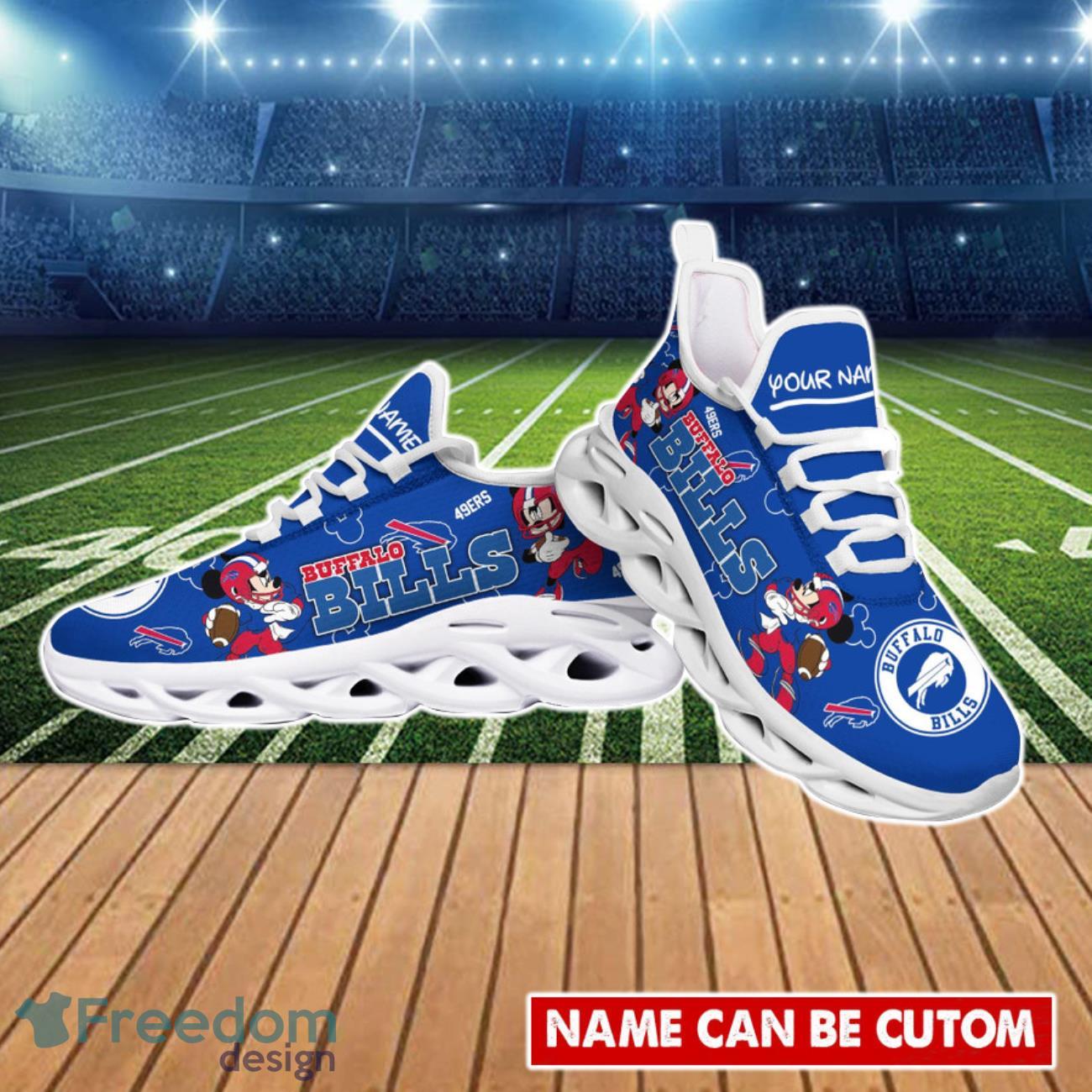 Ikke nok ekspertise tag på sightseeing Buffalo Bills NFL 3D Clunky Max Soul Shoes Custom Name - Freedomdesign
