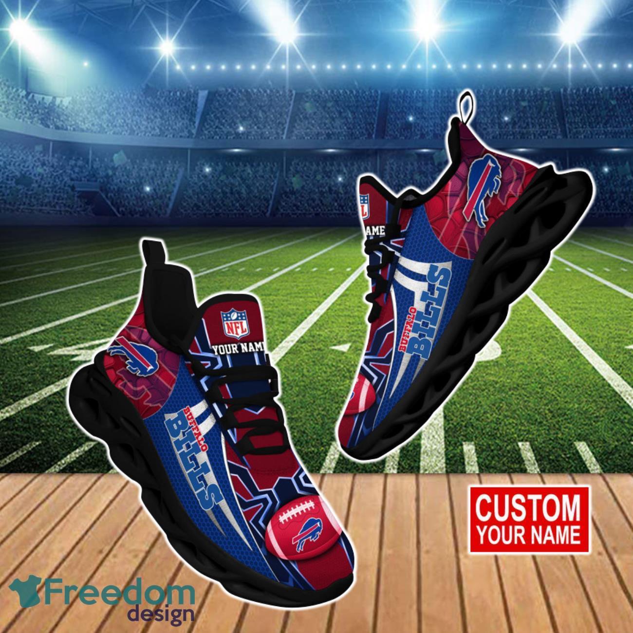 Buffalo Bills NFL Clunky 3D Max Soul Shoes Personalized Product Photo 1