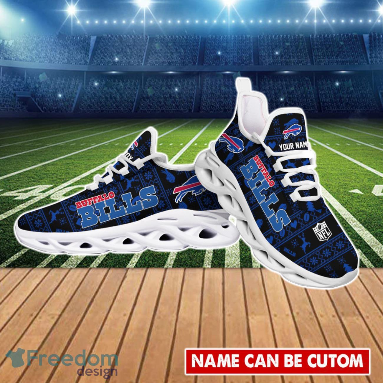 Buffalo Bills NFL Sports Clunky Sneakers Custom Name Max Soul Shoes -  Freedomdesign