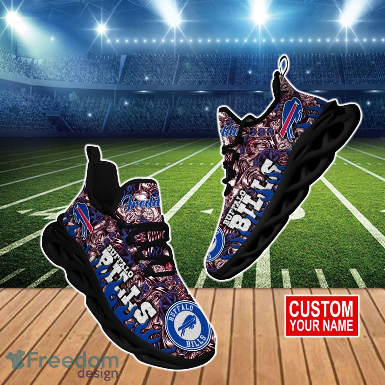 Buffalo Bills NFL Clunky Max Soul Shoes Custom Name Gift For Fans Product Photo 1