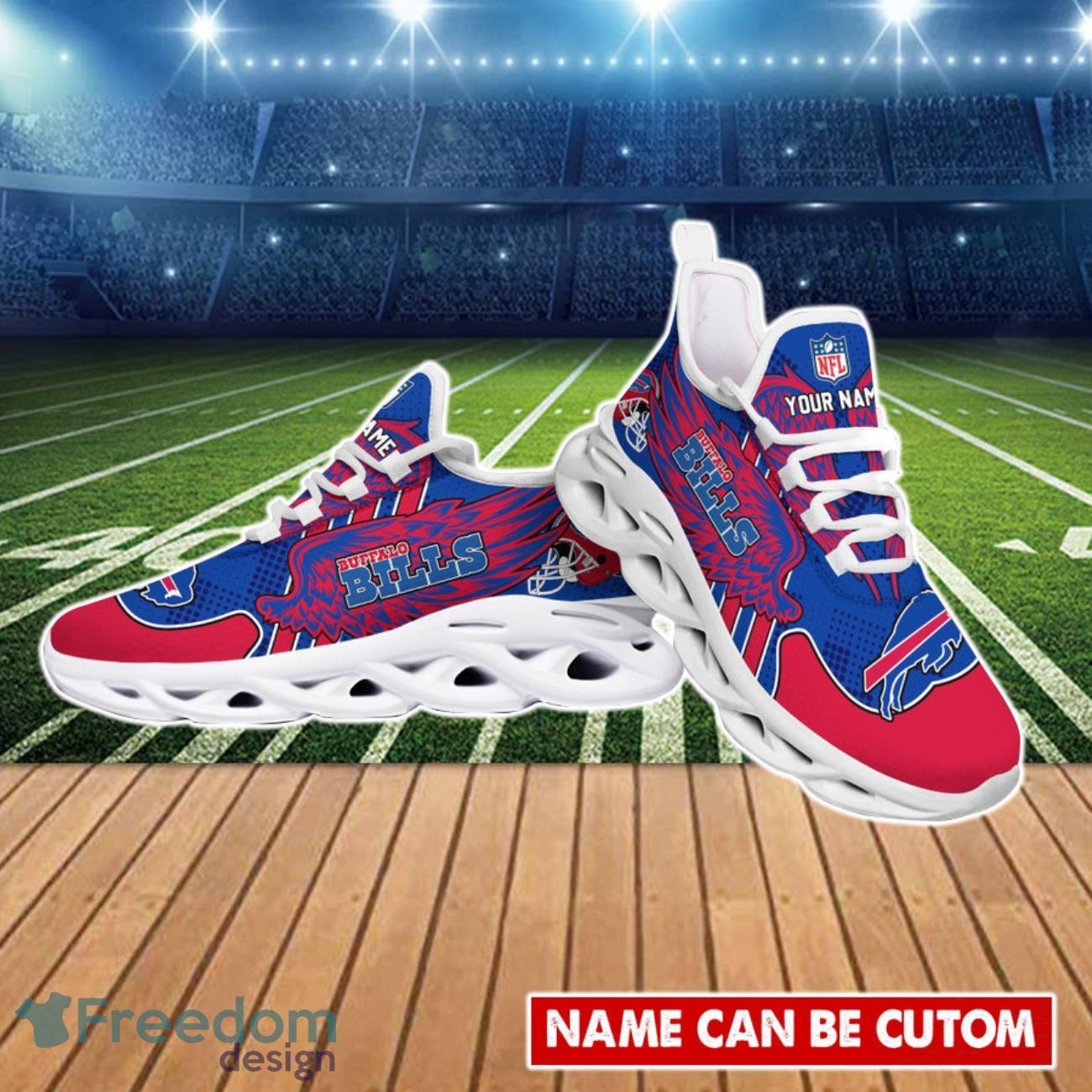 Buffalo Bills NFL Custom Name Max Soul Shoes For Fans Product Photo 2