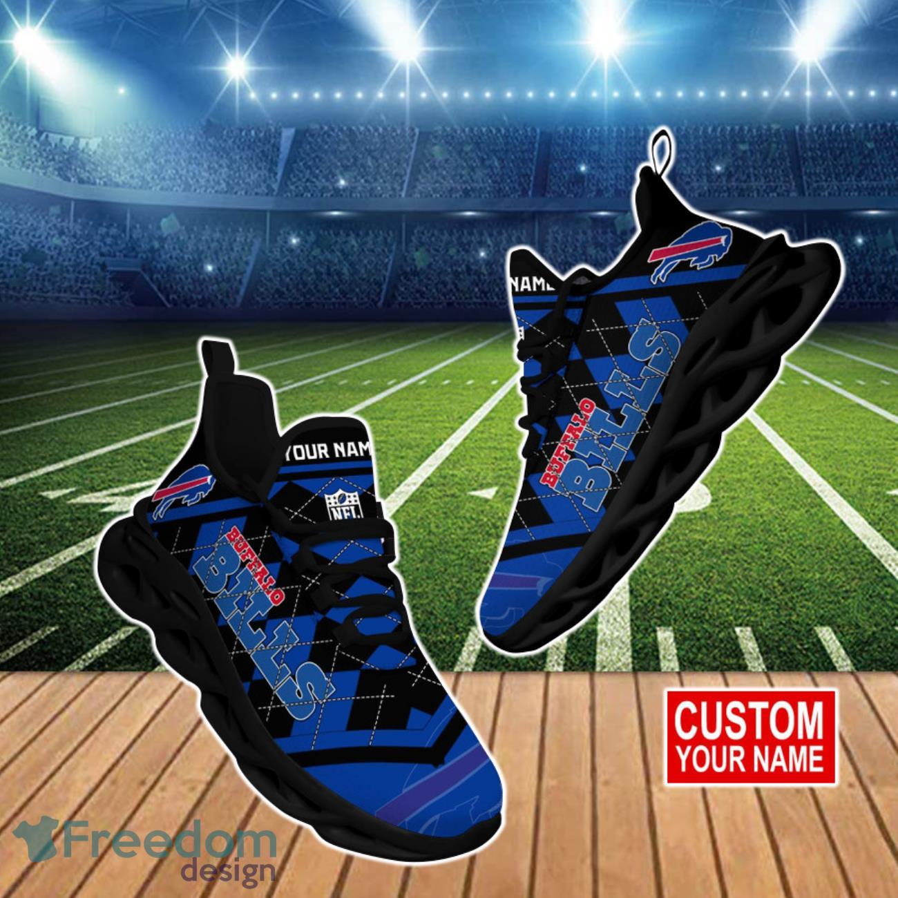 Buffalo Bills Max Soul Sneakers Custom Name Running Shoes For Fans -  Freedomdesign