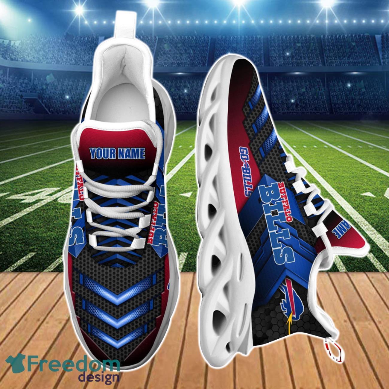 NFL Buffalo Bills Custom Name Red Blue Edition Max Soul Shoes Gift