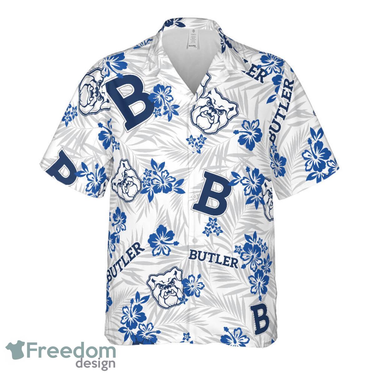 Butler Bulldogs Football Floral Hawaiian Shirt For Men And Women Product Photo 2