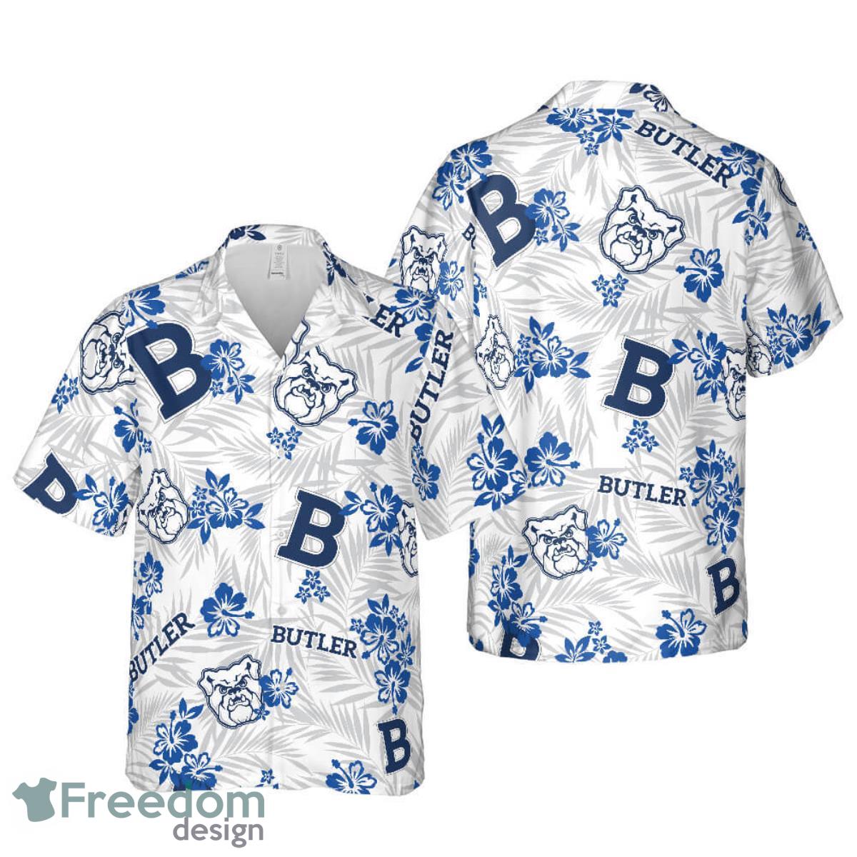 Butler Bulldogs Football Floral Hawaiian Shirt For Men And Women Product Photo 1