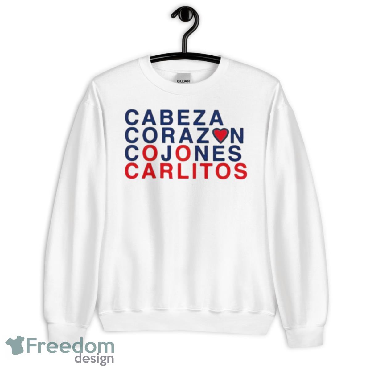 Cabeza Corazon Cojones Carlitos Shirt - Unisex Heavy Blend Crewneck Sweatshirt