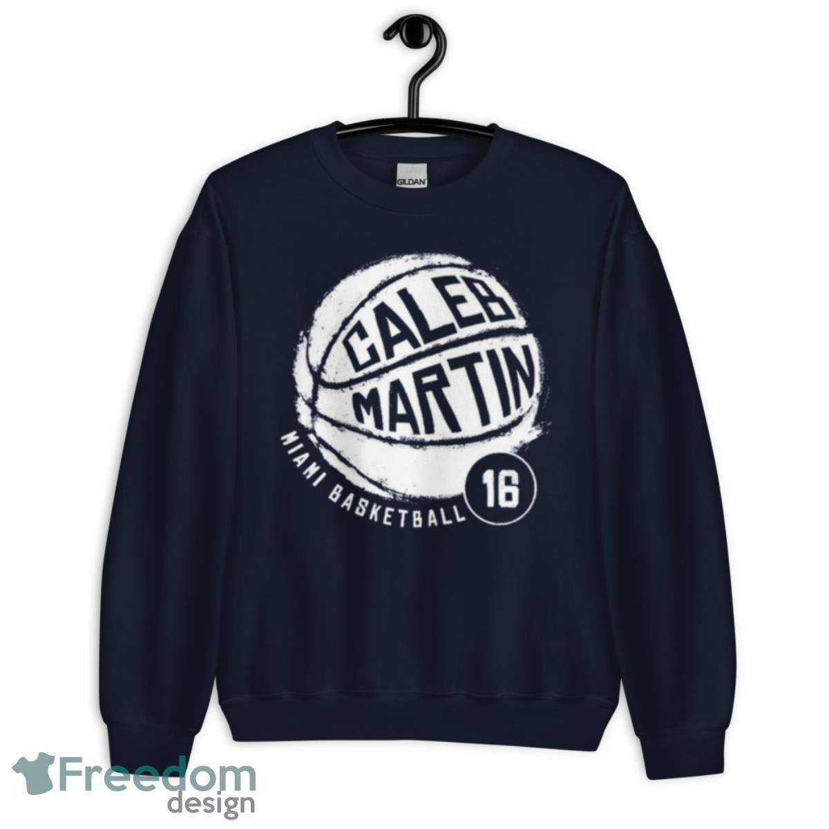 Caleb Martin Miami Basketball Shirt - Unisex Crewneck Sweatshirt-1