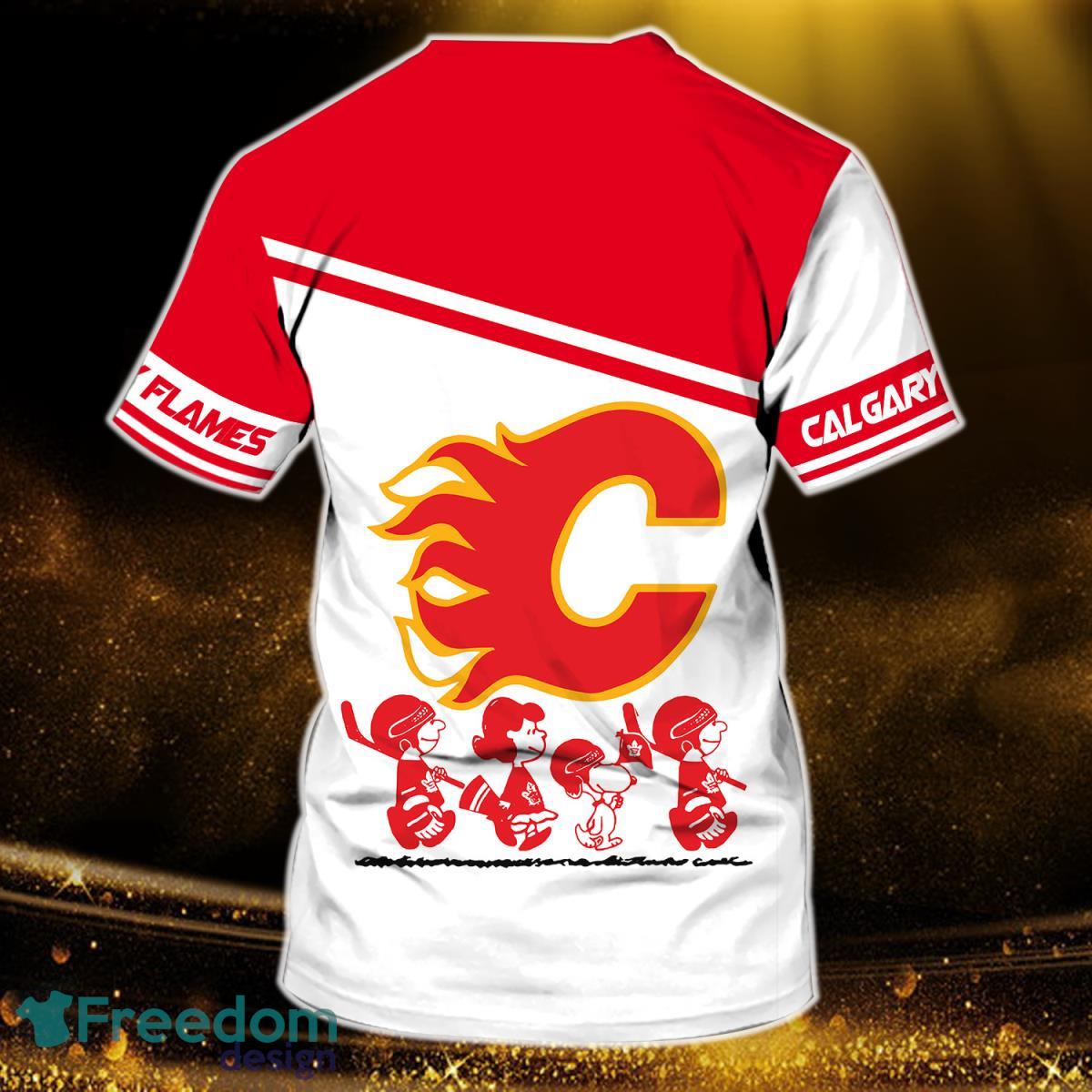 Calgary Flames Personalized Name 3D Tshirt Ideal Gift For Men And Women Fan Product Photo 2