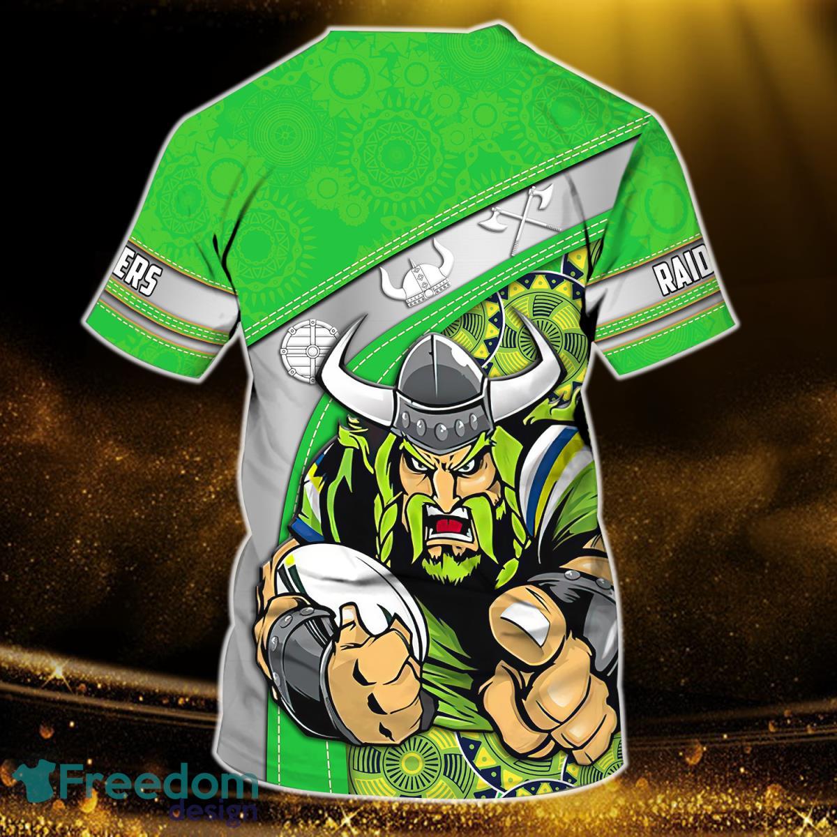 Canberra Raiders Personalized Name 3D Tshirt Gift For Nrl Fan Product Photo 2