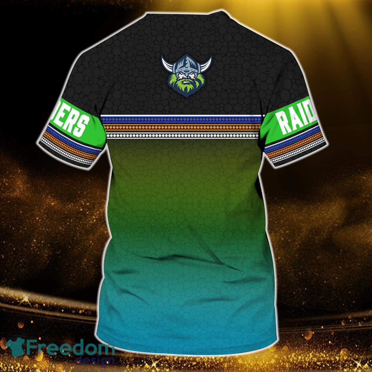 Canberra Raiders The Green Machine NRL Personalized Name 3D Tshirt Product Photo 2