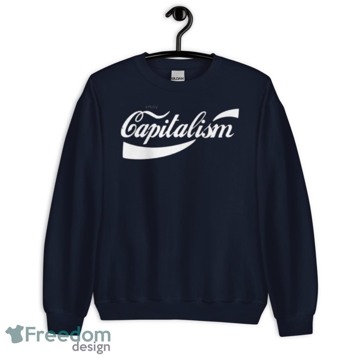 Capitalism Coca Cola Style Shirt - Unisex Crewneck Sweatshirt-1