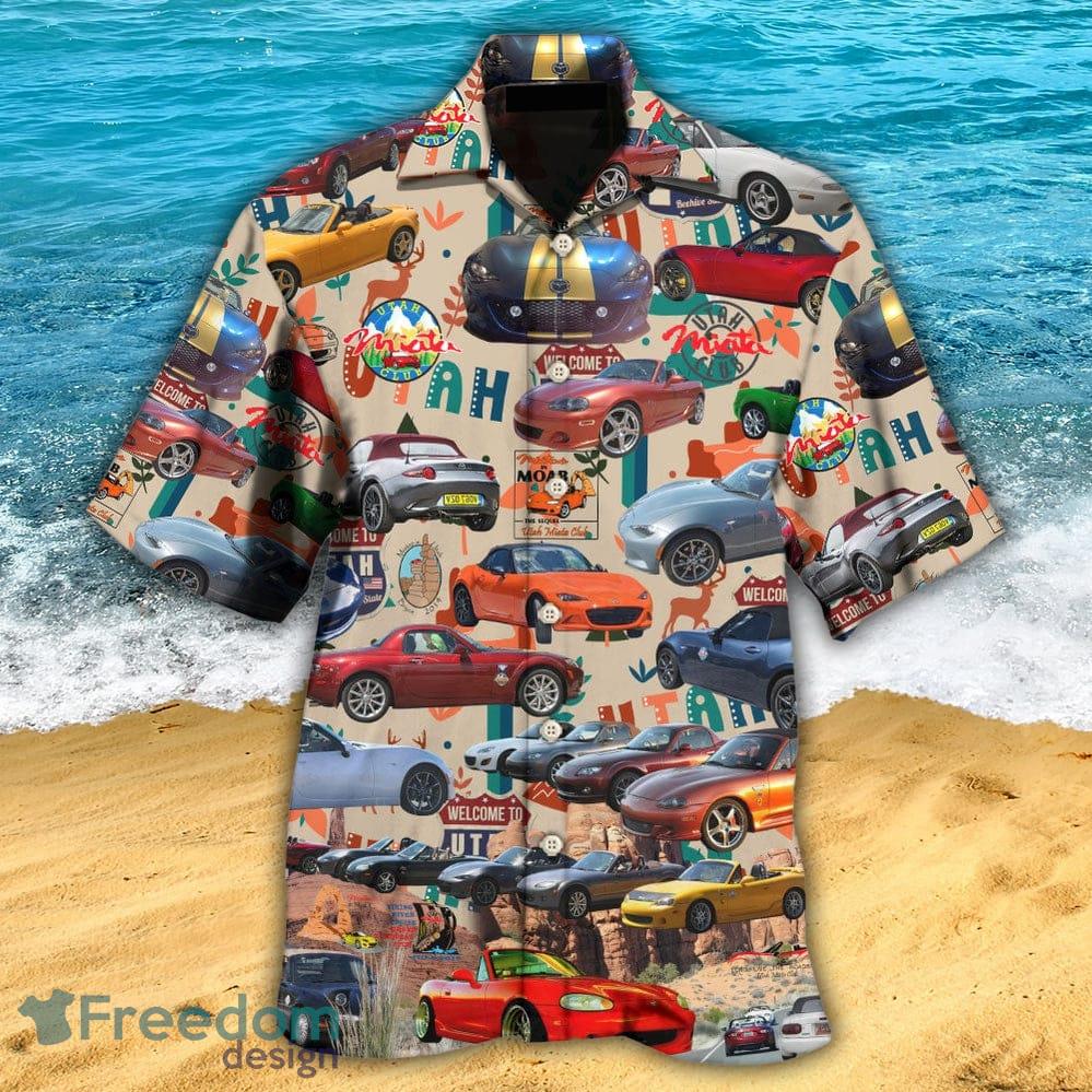 Car The Mother Road Route 66 Road Trip Vintage Hawaiian Shirt