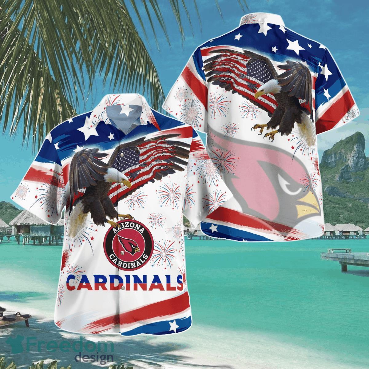 Cardin Football American  4th Of July Pattern Flag Hawaii Aloha Shirt For Men Women Product Photo 1