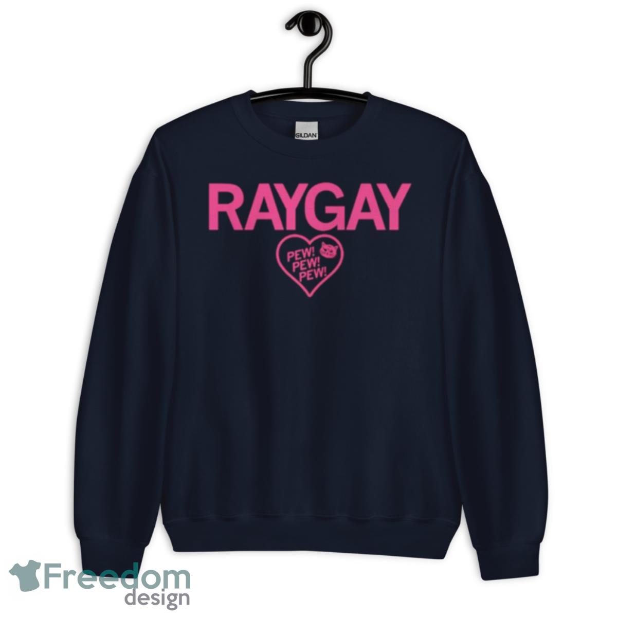 Cat Raygay Pew Pew Pew Shirt - Unisex Crewneck Sweatshirt-1