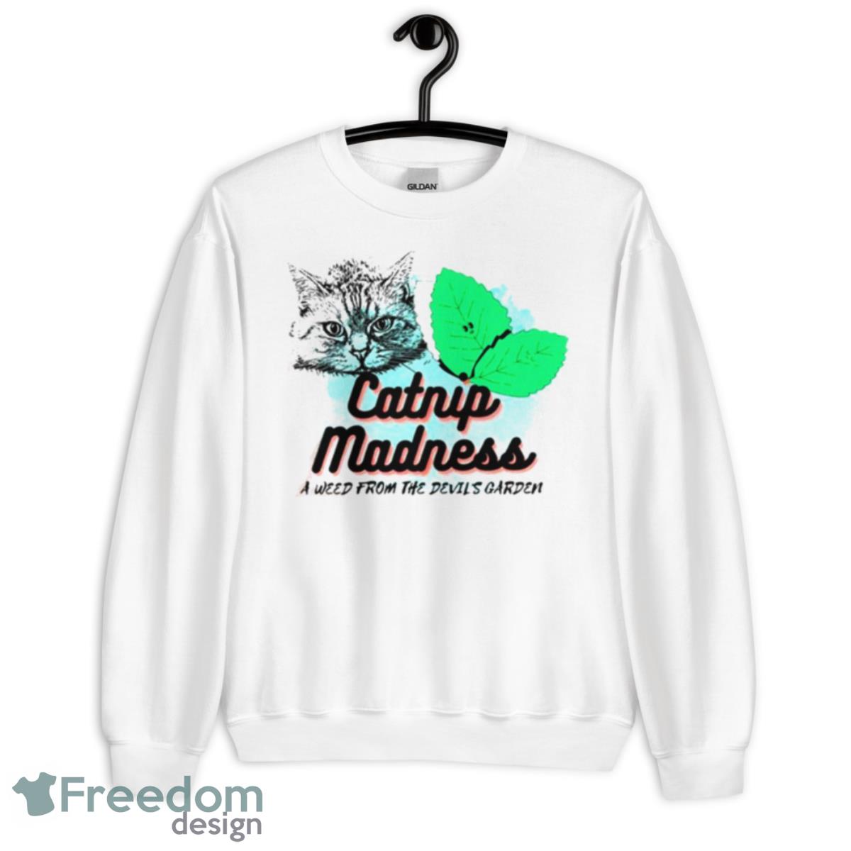 Catnip Madness Mint Design Shirt - Unisex Heavy Blend Crewneck Sweatshirt