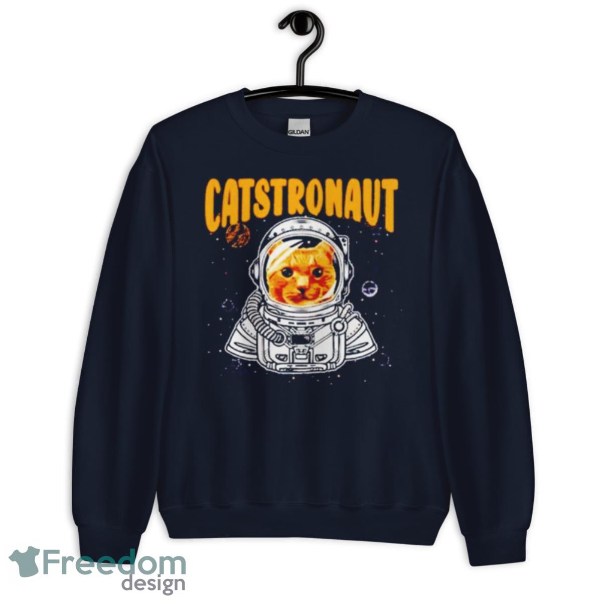 Catstronaut Space Shirt - Unisex Crewneck Sweatshirt-1