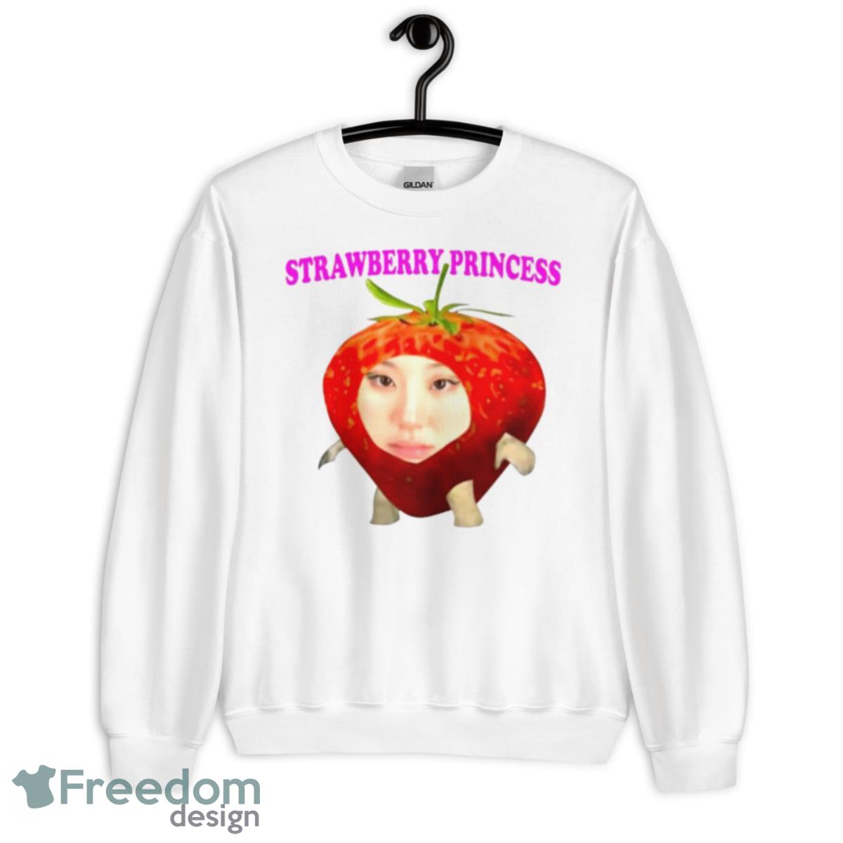 Chaeyoung wearing strawberry princess shirt - Unisex Heavy Blend Crewneck Sweatshirt