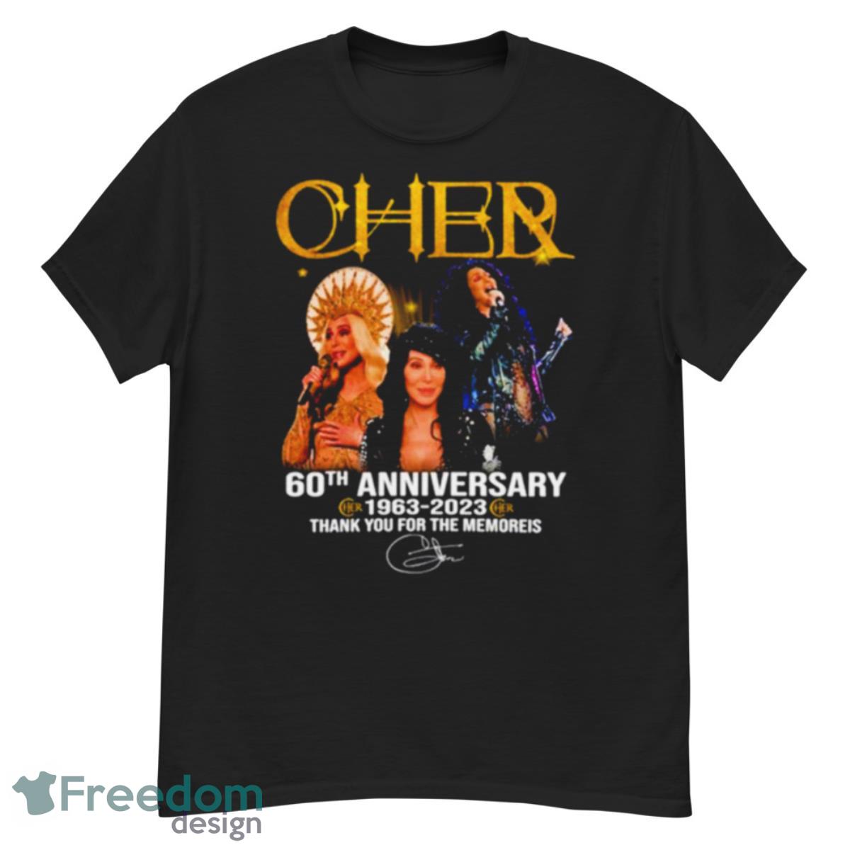 Cher 60th Anniversary 1963 – 2023 Thank You For The Memories Shirt - G500 Men’s Classic T-Shirt