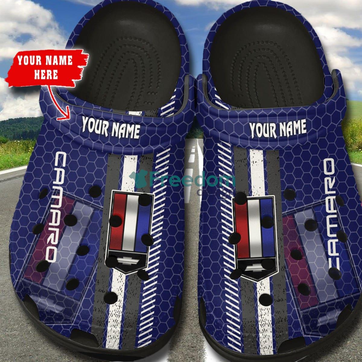Chevrolet Camaro W Car And Motorcycles Logo Clog Shoes Custom Name - Chevrolet Camaro _2