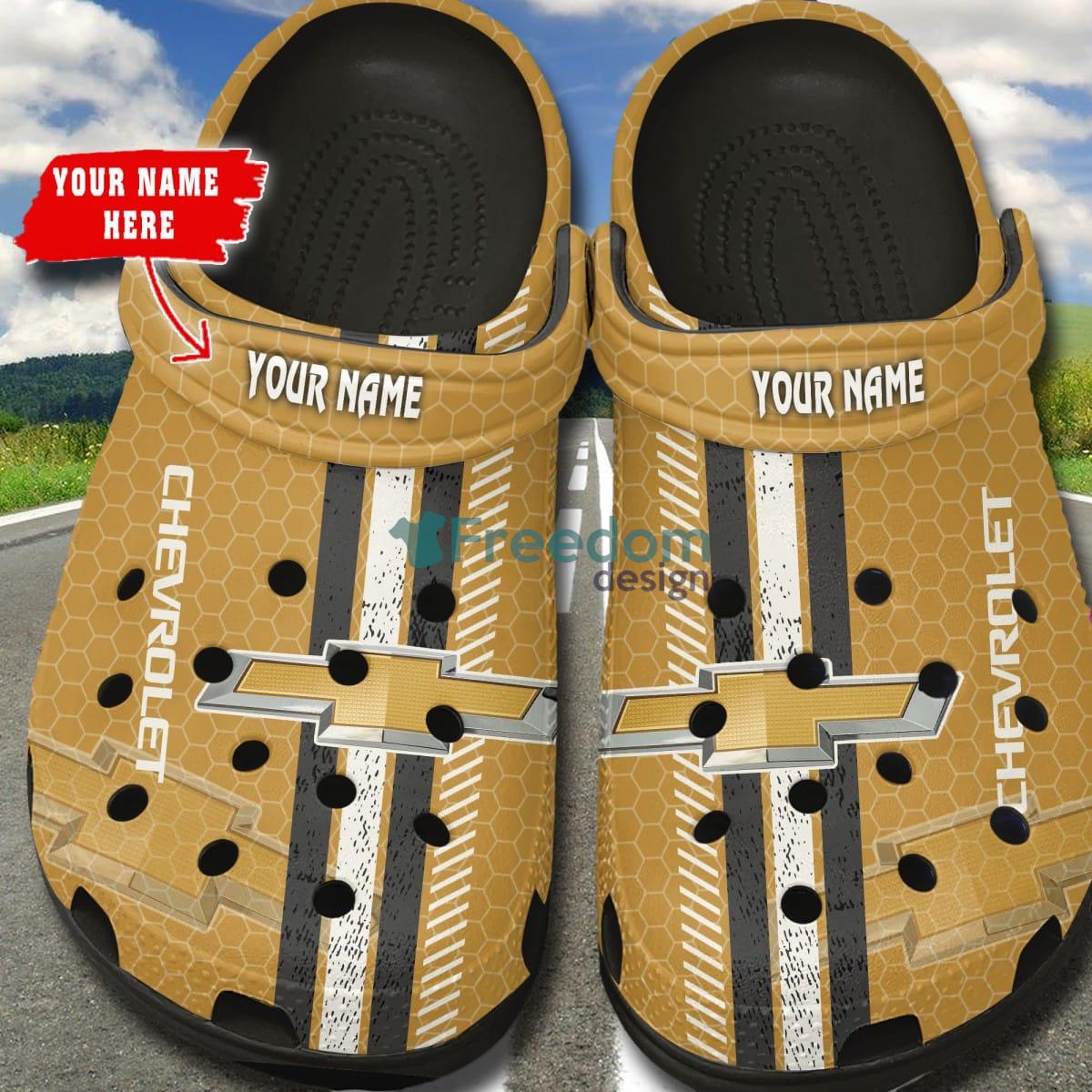 Chevrolet W Car And Motorcycles Logo Clog Shoes Custom Name - Chevrolet _2