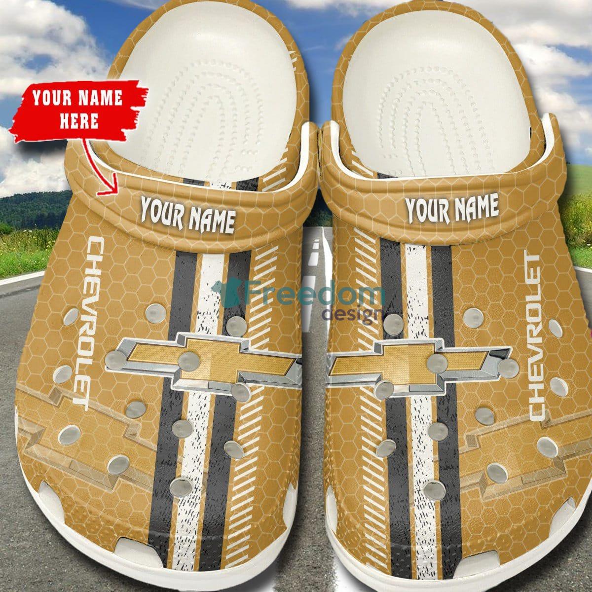 Chevrolet W Car And Motorcycles Logo Clog Shoes Custom Name - Chevrolet _1