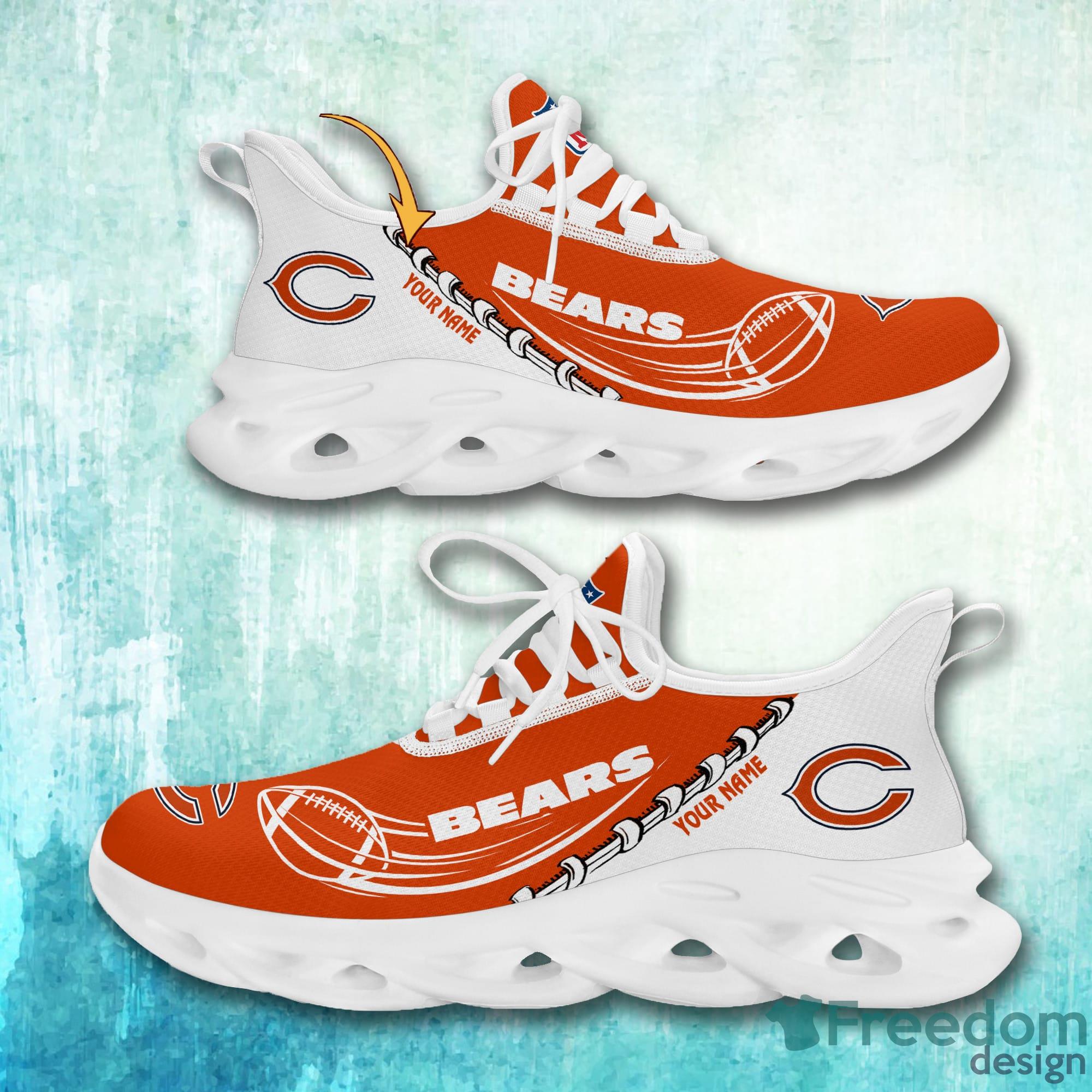 Chicago Bears Custom Name 2023 NFL Max Soul Shoes For Men And Women