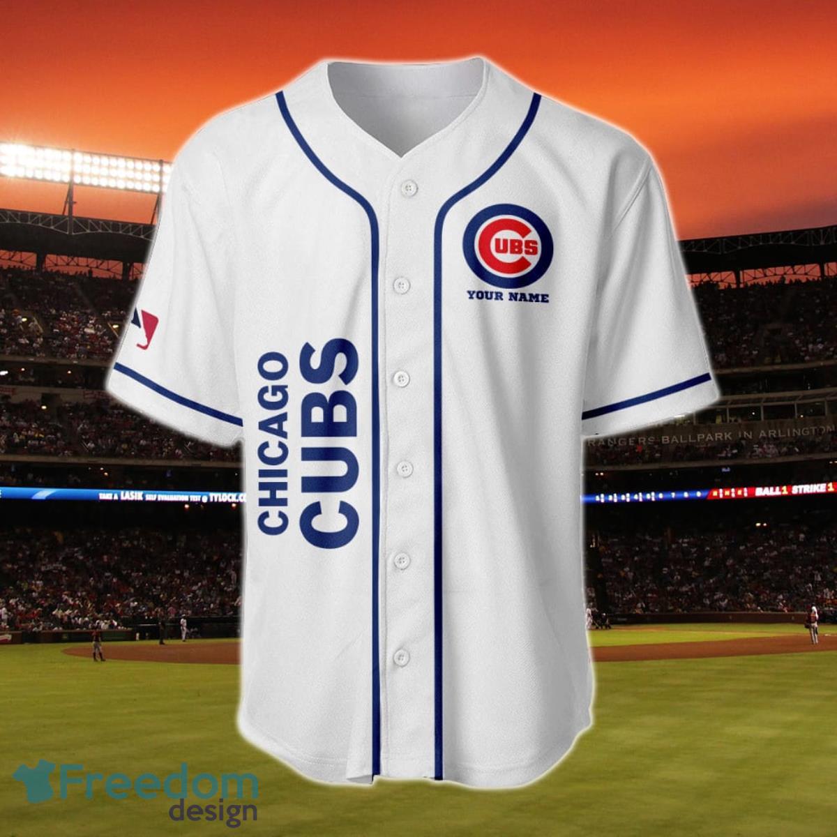 Chicago Cubs Stitch CUSTOM Baseball Jersey 