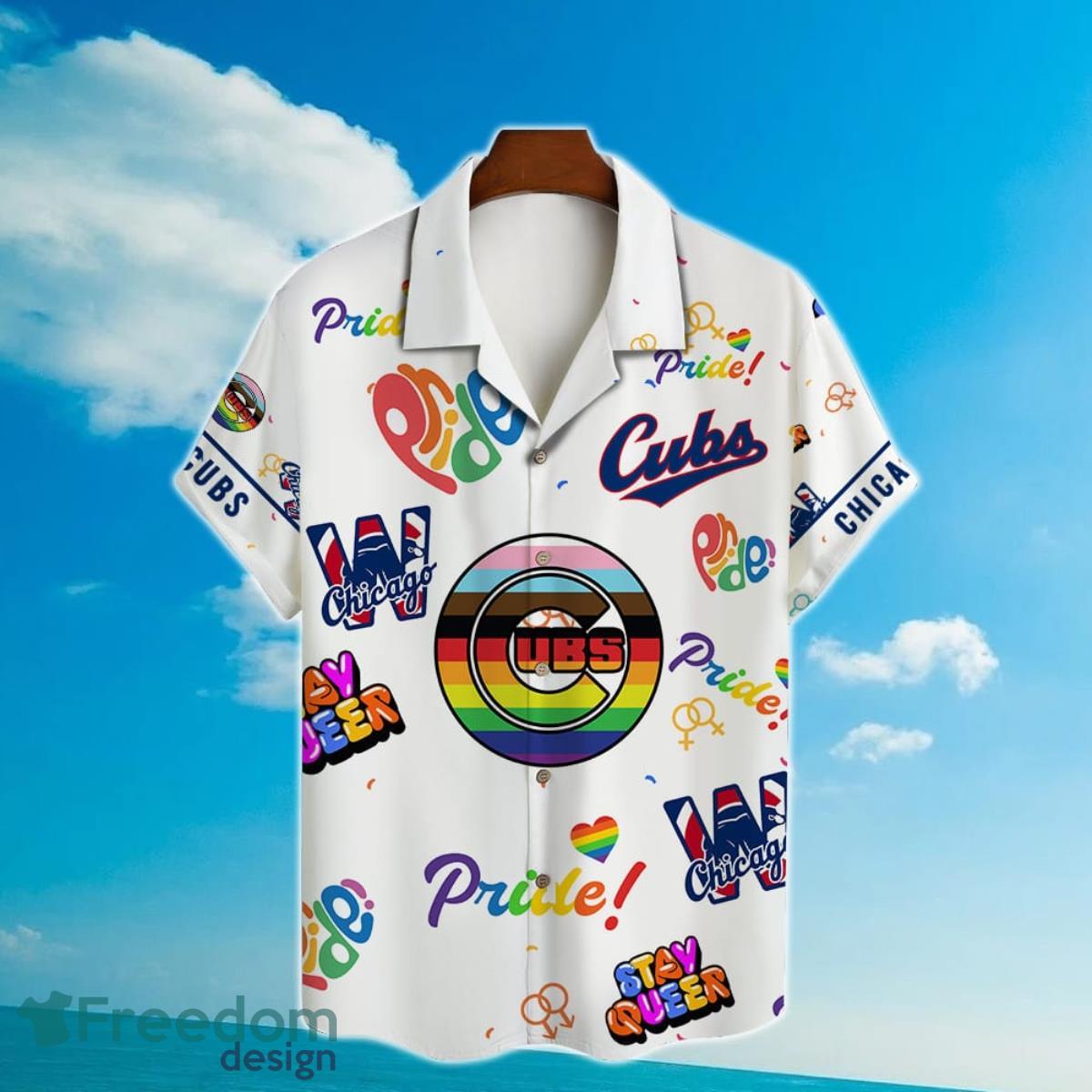 Chicago Cubs MLB Happy Pride Month Hawaiian Shirt Product Photo 2