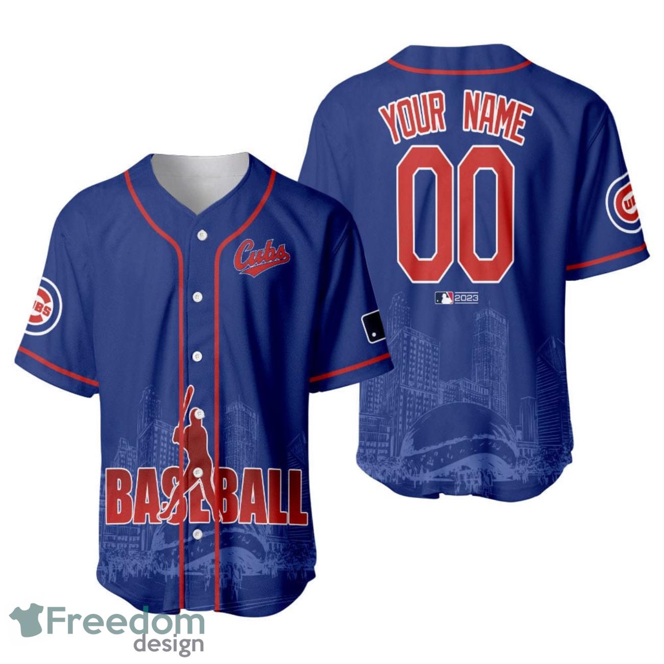 Chicago Cubs MLB Major League Baseball Custom Name & Number