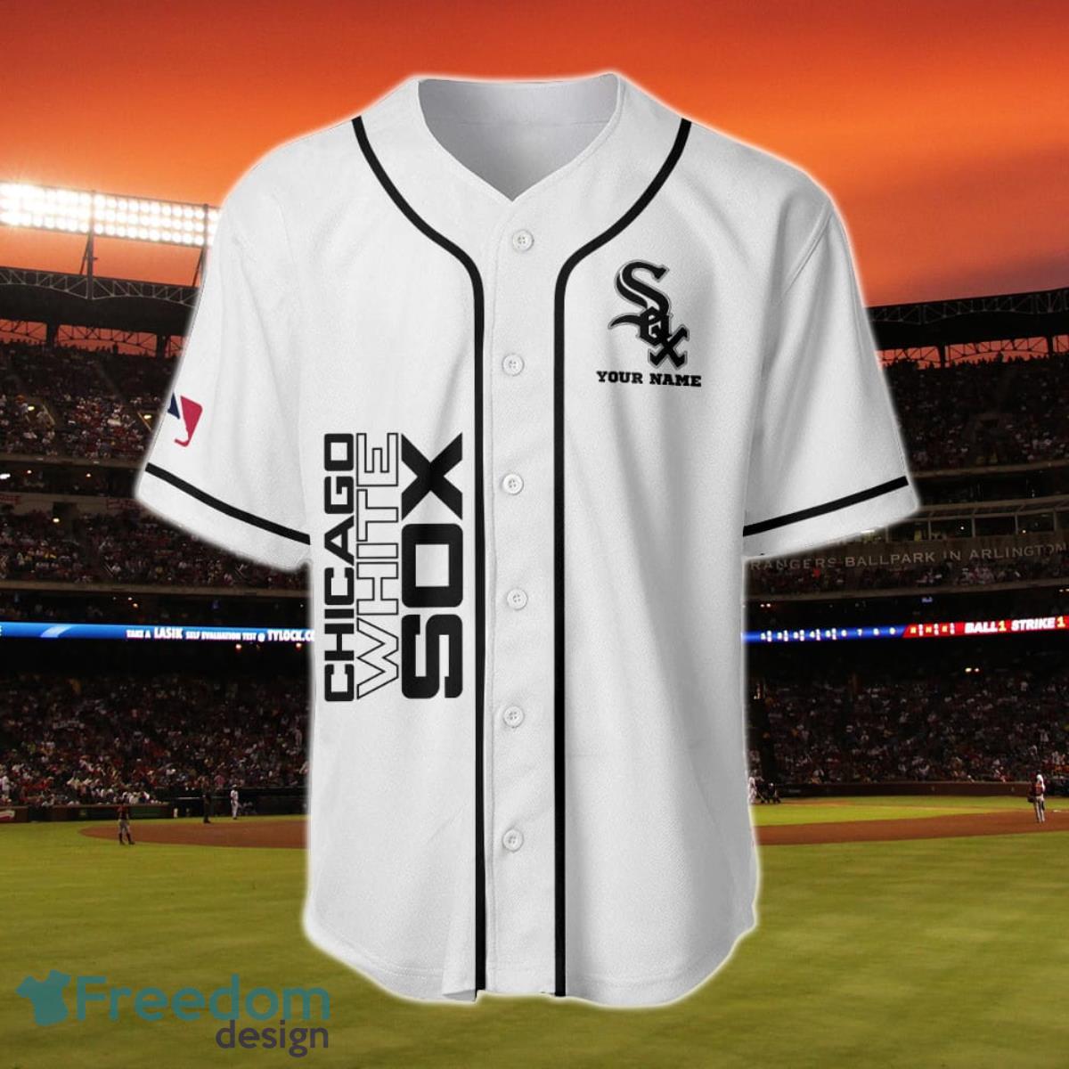 Chicago White Sox Major League Baseball Custom Name Baseball Jersey Product Photo 2