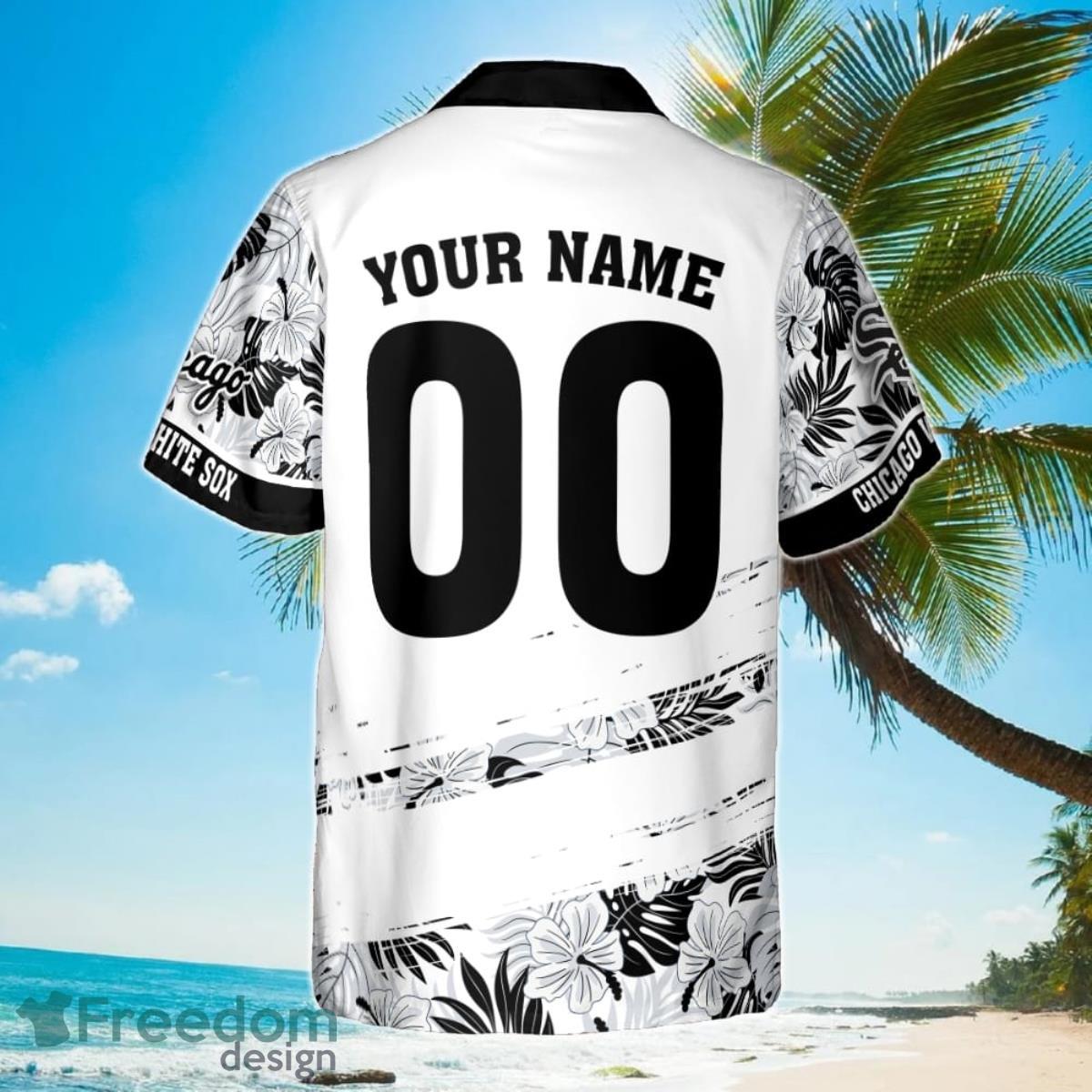 Chicago White Sox MLB Flower Pattern Summer 3D Hawaiian Shirt Personalized  - Freedomdesign