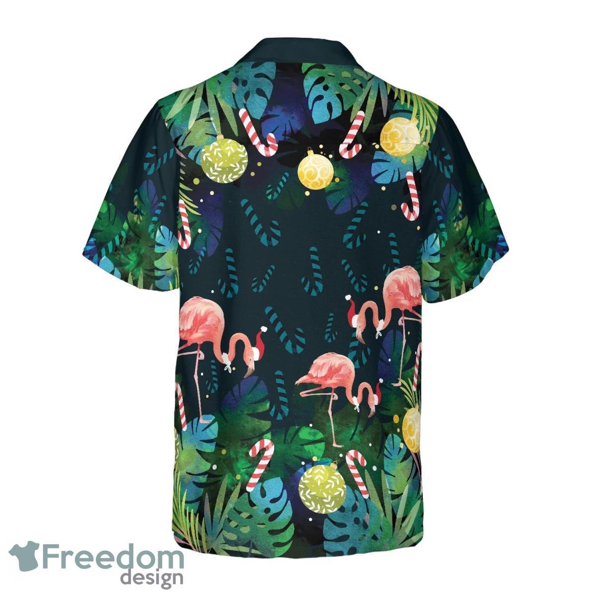 Christmas Flamingo Tropical Hawaiian Shirt Fashionable Gift For Men And Women Product Photo 2