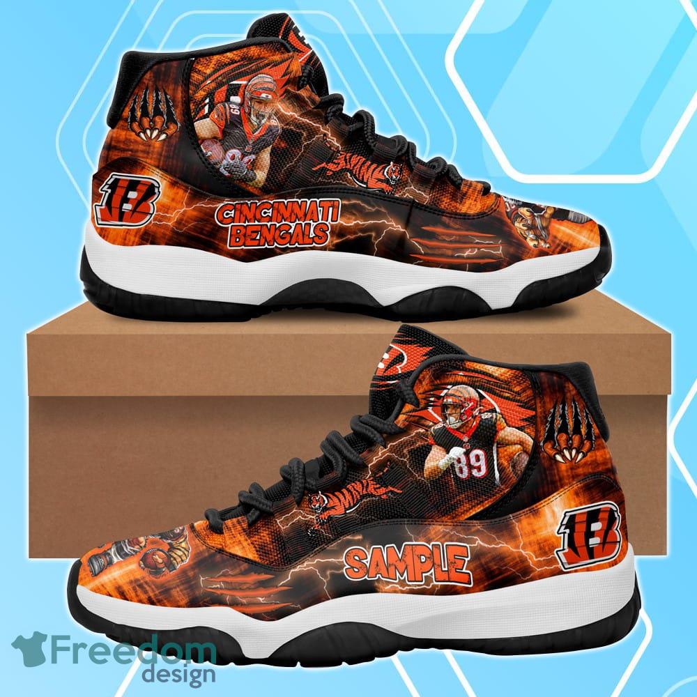 Cincinnati Bengals Drew Sample Air Jordan 11 Shoes For Men Women Product Photo 1