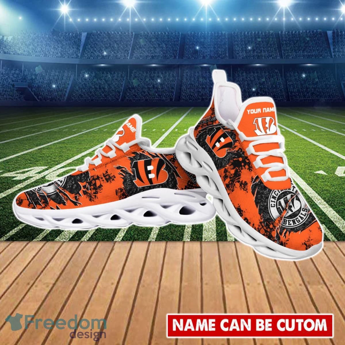 Cincinnati Bengals NFL Max Soul Sneakers Sport Shoes - Freedomdesign