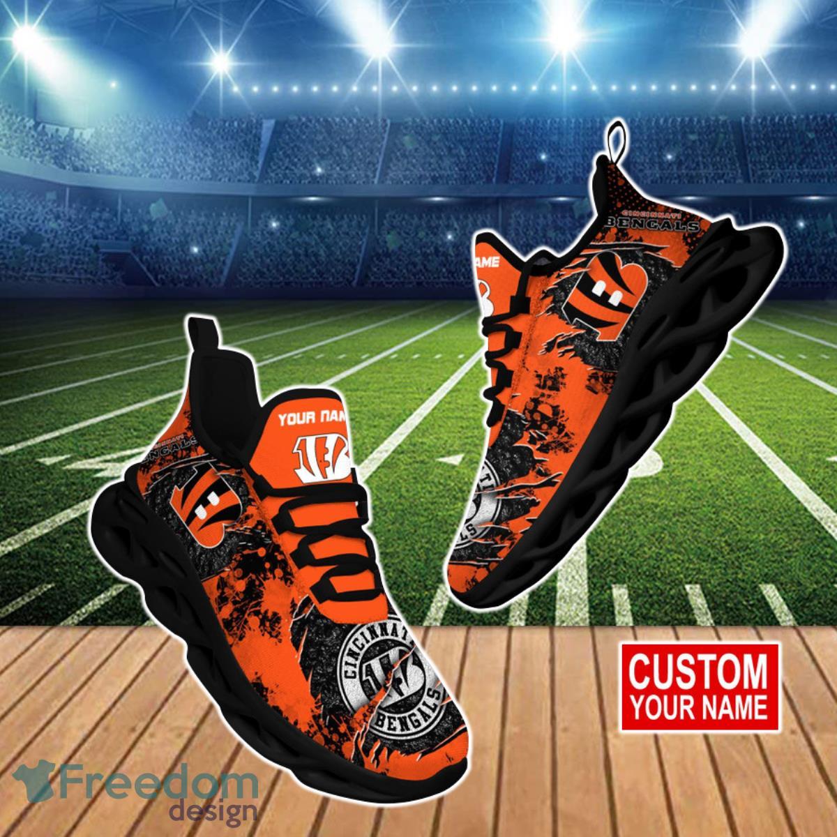 Cincinnati Bengals NFL Max Soul Sneakers Sport Shoes - Freedomdesign