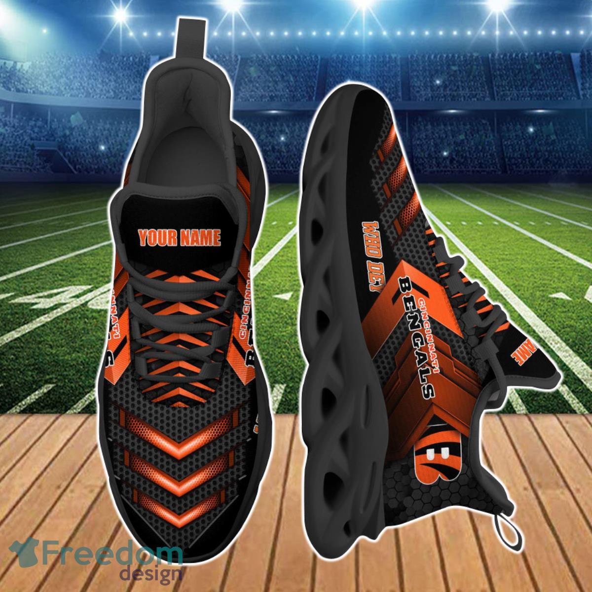 Cincinnati Bengals NFL Max Soul Shoes Custom Product Photo 2