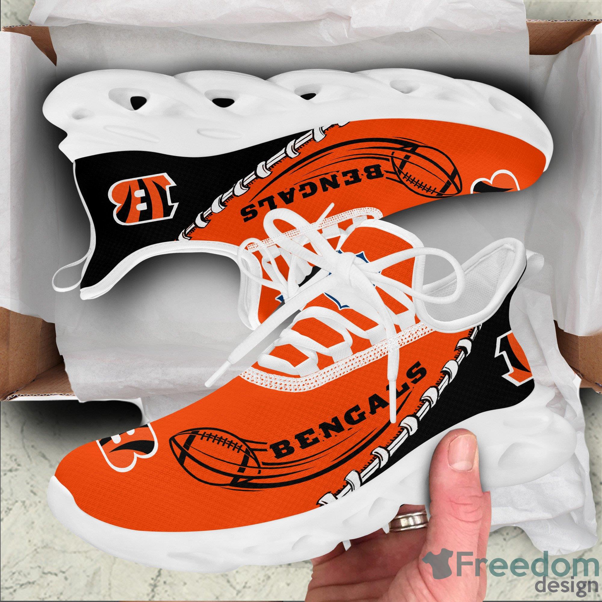 Cincinnati Bengals NFL Max Soul Sneakers Sport Shoes - Freedomdesign