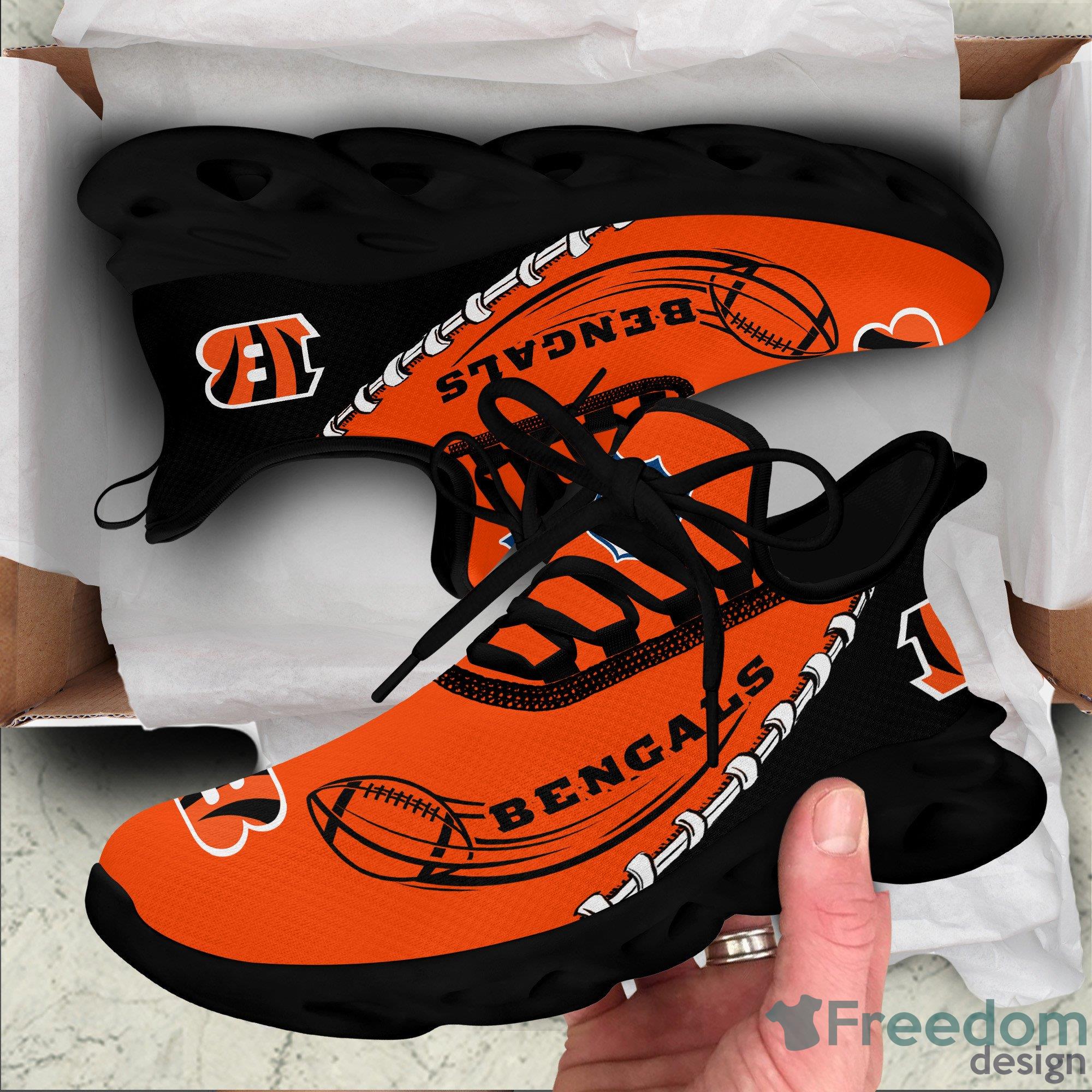 Cincinnati Bengals NFL Max Soul Sneakers Sport Shoes - Freedomdesign