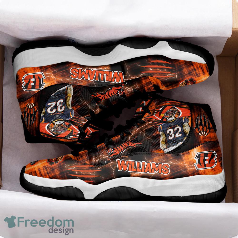 Cincinnati Bengals Trayveon Williams Air Jordan 11 Shoes For Men Women -  Freedomdesign