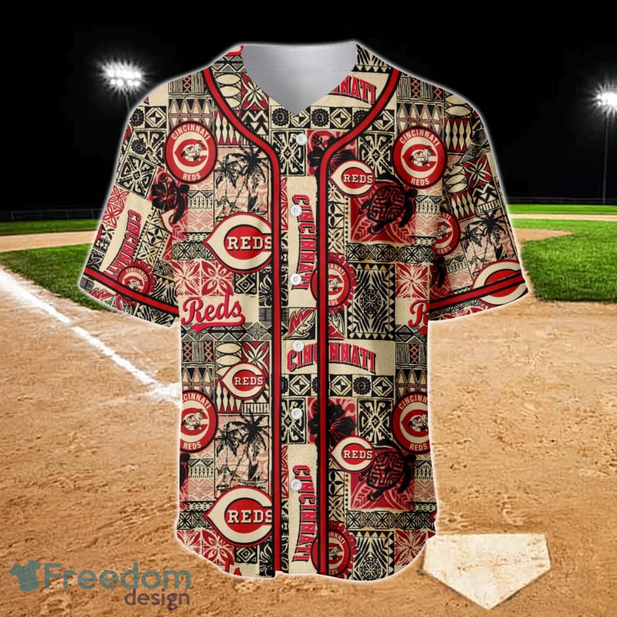 Cincinnati Reds Major League Baseball AOP Baseball Jersey Product Photo 2