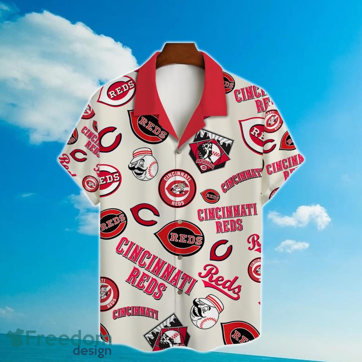 Personalized Cincinnati Reds Baseball All Over Print 3D Hawaiian