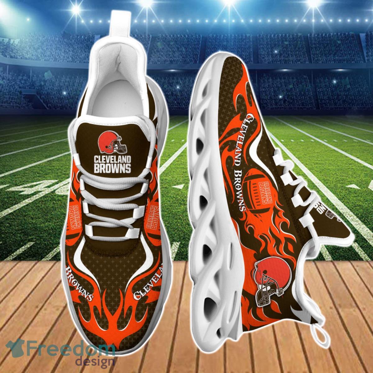 Cleveland Browns Nfl Max Soul Sneakers Sport Shoes - Freedomdesign