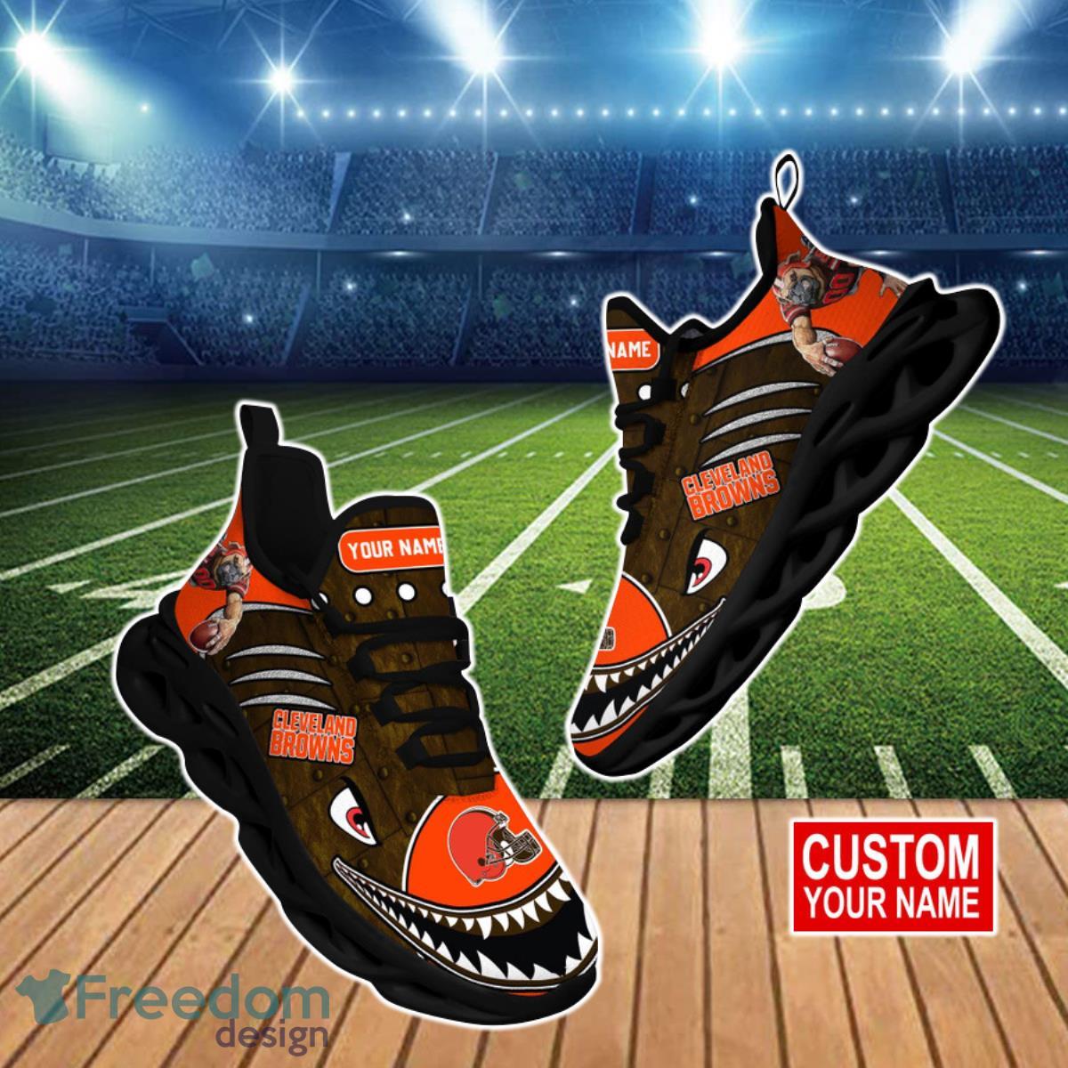 Cleveland Browns Nfl Max Soul Sneakers Sport Shoes - Freedomdesign