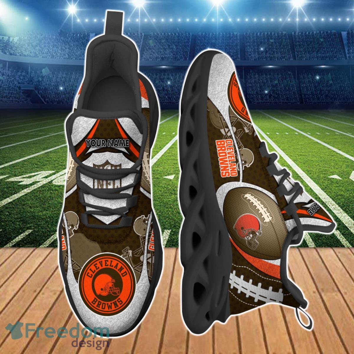 Cleveland Browns NFL Custom Name Max Soul Shoes Bet Gift For Men