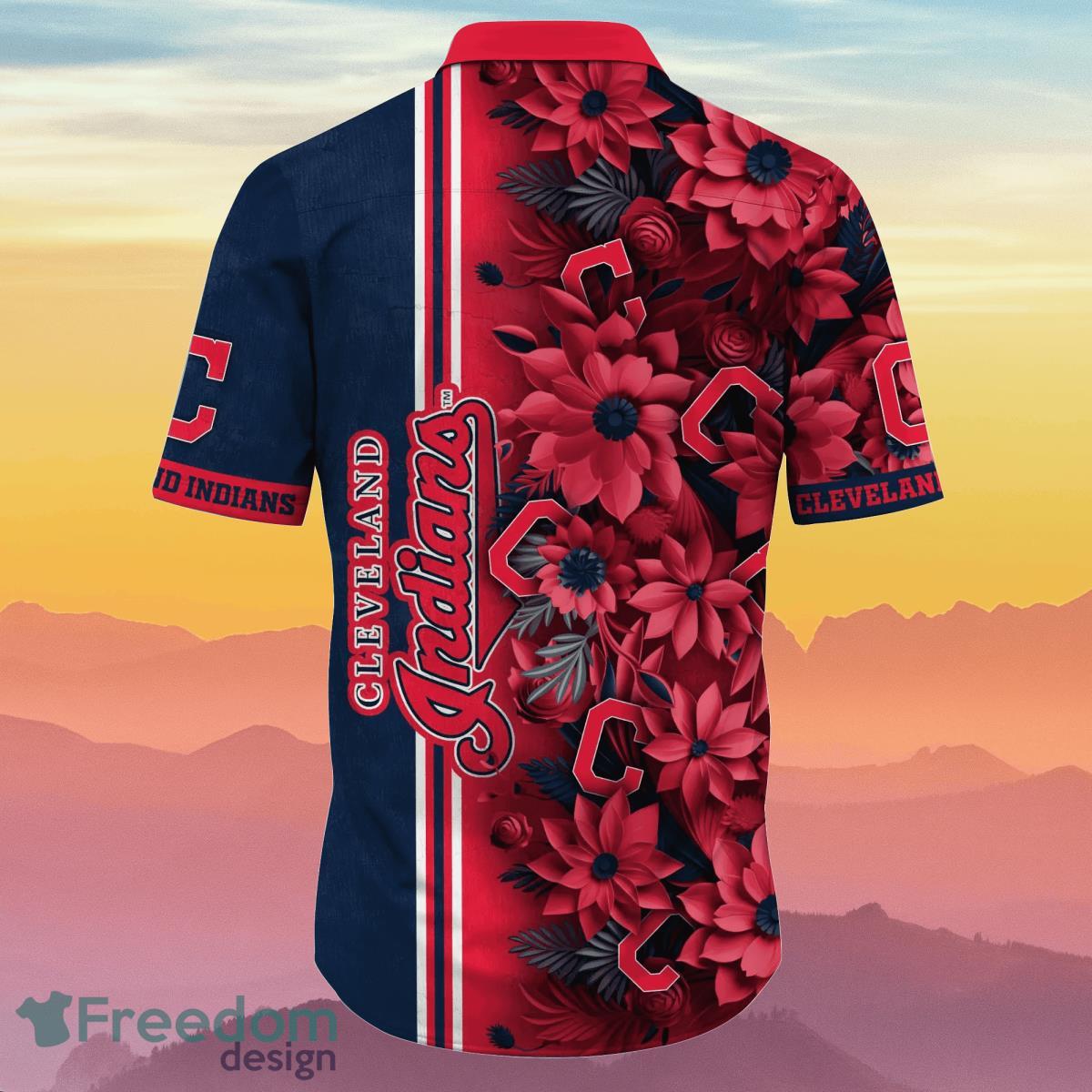 Cleveland Indians MLB Flower Hawaiian Shirt Best Gift For Men And